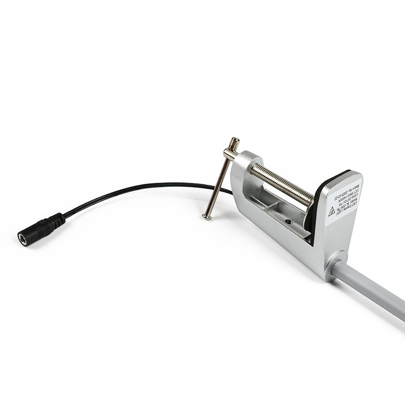 AL Clamp 78LEDs Long Arm Light Silver DC connector