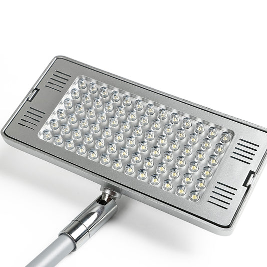 AL Clamp 78LEDs Long Arm Light Silver DC connector